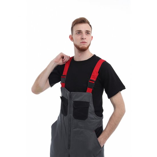 Костюм рабочий мужской утепленный Спрут Формула 52-54 рост 182-188 см серый/красный