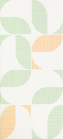 Плитка облицовочная Cersanit Light лепестки многоцветная 440x200x8,5 мм (12 шт.=1,056 кв.м)