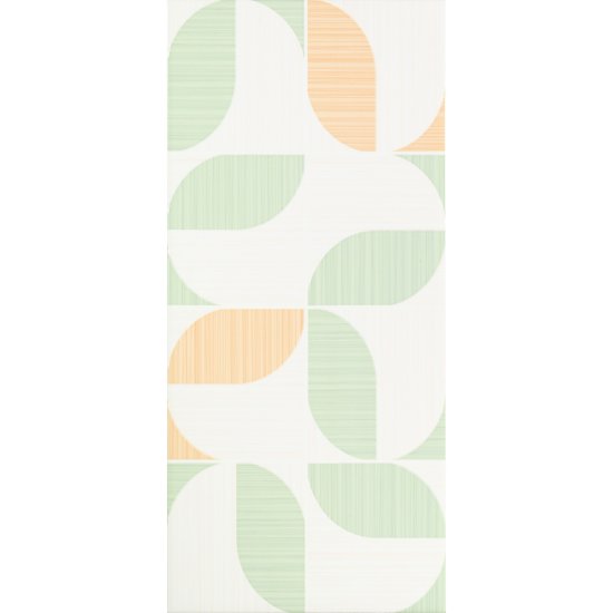 Плитка облицовочная Cersanit Light лепестки многоцветная 440x200x8,5 мм (12 шт.=1,056 кв.м)