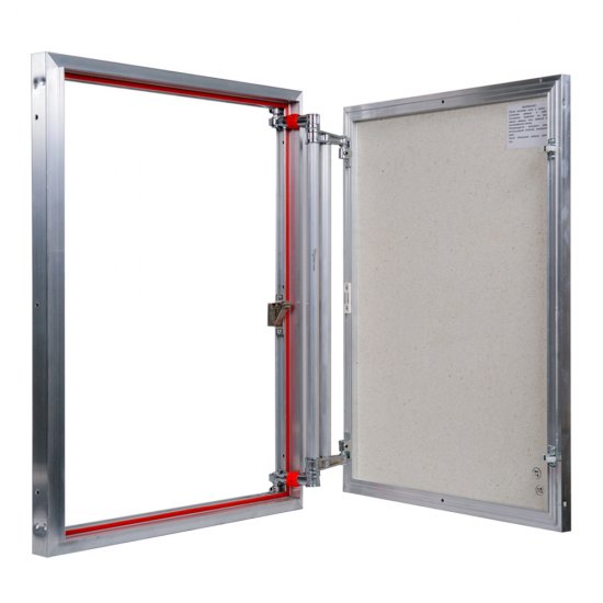 Люк ревизионный под плитку Практика EuroFormat-R алюминиевый 600х900 мм скрытый нажимной