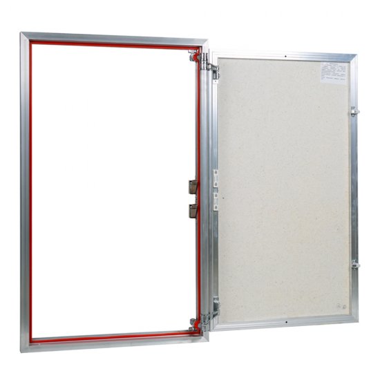 Люк ревизионный под плитку Практика EuroFormat-R алюминиевый 600х900 мм скрытый нажимной