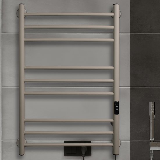 Полотенцесушитель электрический Indigo Line Trinity 800х532 мм 120 Вт с терморегулятором бежевый