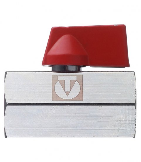 Кран шаровой латунный Valtec 1/2 ВР(г) х 1/2 ВР(г) мини прямой (VT.330.N.04)