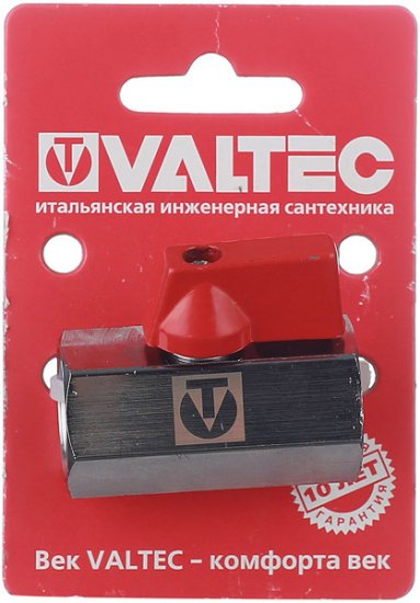 Кран шаровой латунный Valtec 1/2 ВР(г) х 1/2 ВР(г) мини прямой (VT.330.N.04)