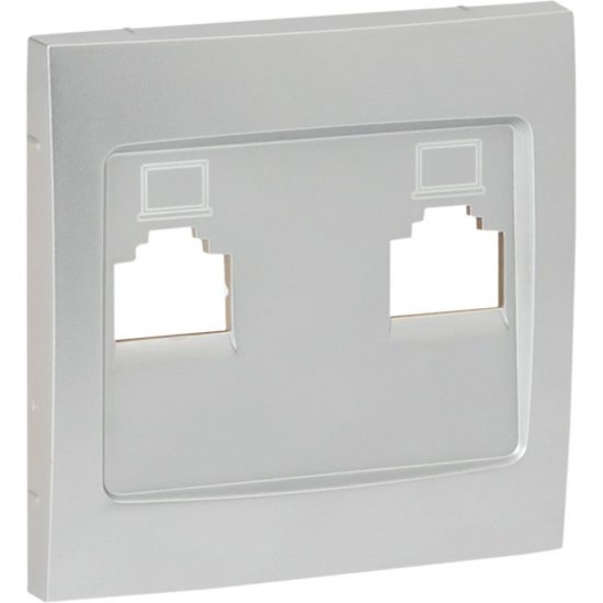 Лицевая панель 2-местной розетки EKF PROxima Валенсия