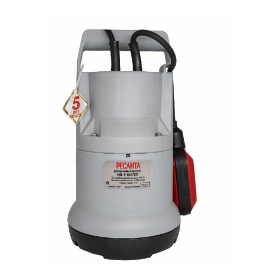 Насос дренажный Ресанта НД-11000П/5 для чистой воды 183 л/мин (77/2/3)