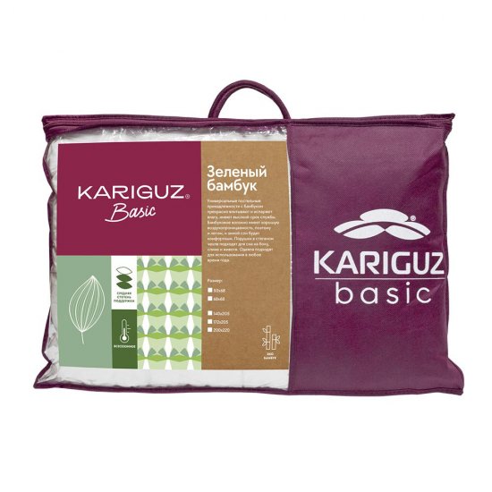 Одеяло всесезонное евро бамбук Kariguz (ПБм21-7-3)