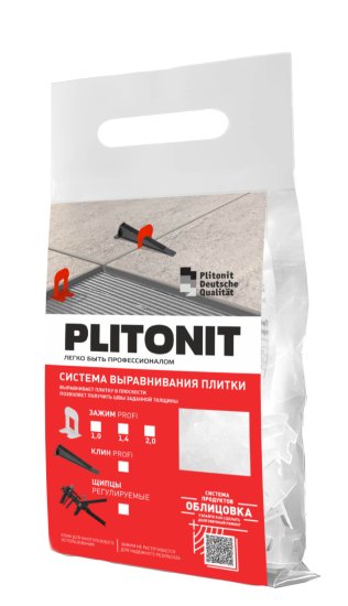 Система выравнивания плитки Plitonit 2 мм зажим ворота (500 шт.)