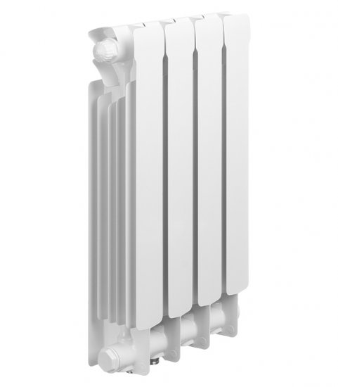 Радиатор биметаллический Rifar Base Ventil 500 мм 4 секции 3/4 нижнее правое подключение белый