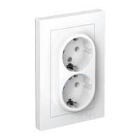 Двухместная розетка Systeme Electric ATLAS DESIGN