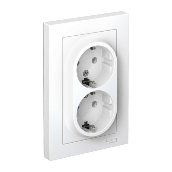 Двухместная розетка Systeme Electric ATLAS DESIGN