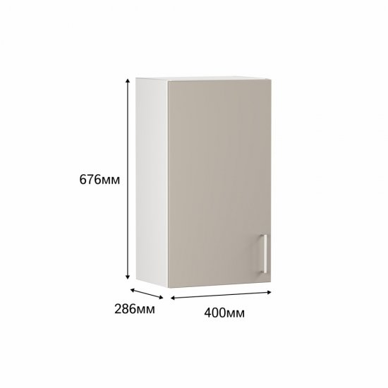 Кухонный модуль навесной 40х67,6х28,6 см Твэгги тауп 1 полка