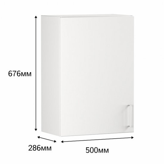 Кухонный модуль навесной 50х67,6х28,6 см Твэгги белый 1 полка