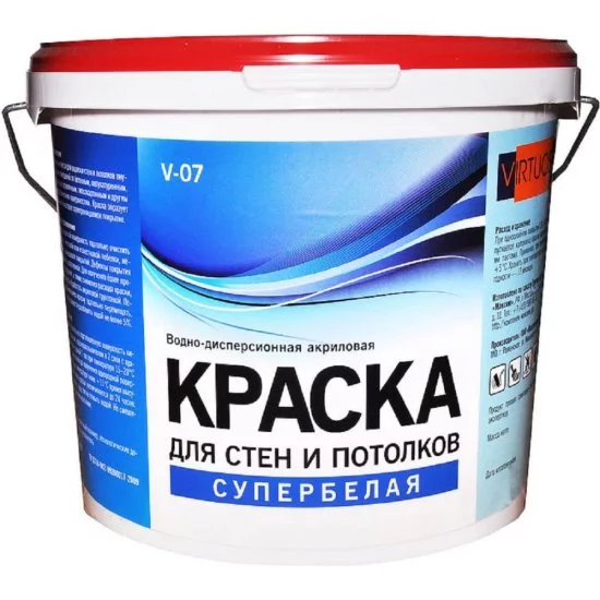 Морозостойкая краска для стен и потолков Virtuoso V-07 А