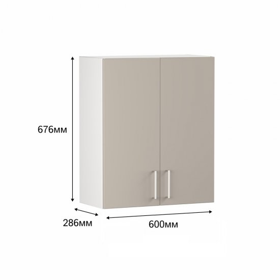 Кухонный модуль навесной 60х67,6х28,6 см Твэгги тауп 1 полка