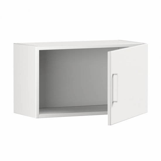 Кухонный модуль навесной над вытяжкой 60х35х28,6 см Твэгги белый