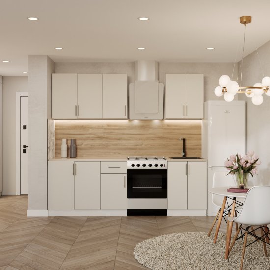 Кухонный модуль напольный 40х84х53,6 см Твэгги ваниль 1 полка/1 ящик