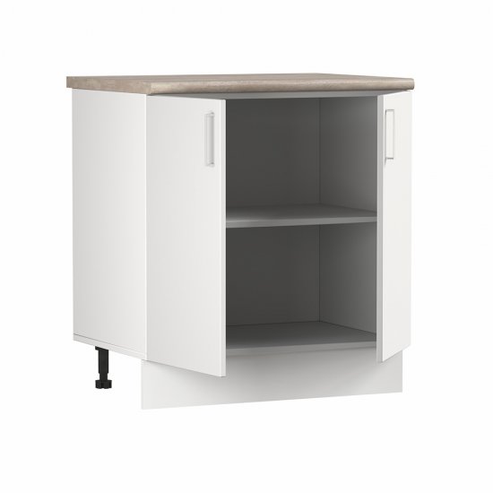 Кухонный модуль напольный 80х84х53,6 см Твэгги белый 1 полка