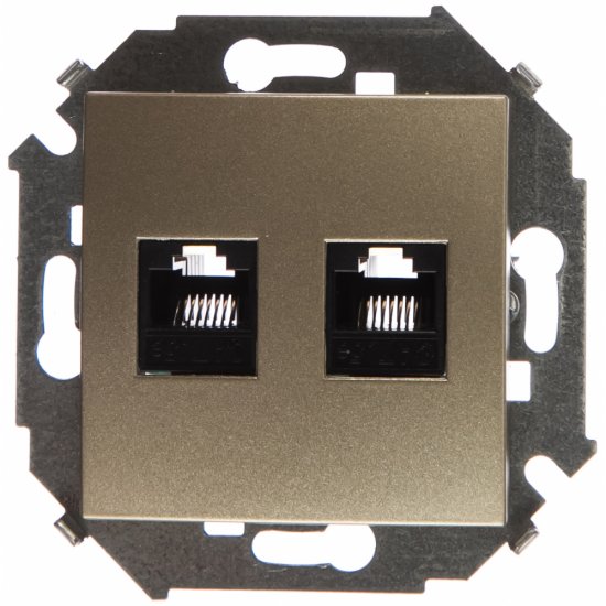 Компьютерная двойная розетка Simon 1591552-034