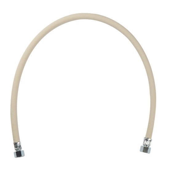 Шланг для газа ПВХ армированный 1/2 ВР(г) х 1/2 ВР(г) 80 см белый