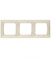 Рамка Legrand Valena трехместная слоновая кость (695633)
