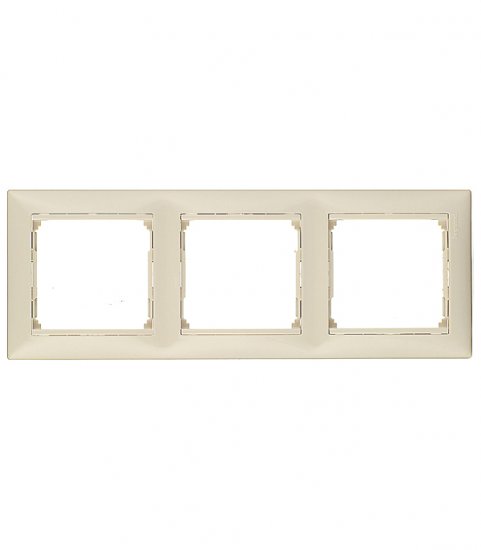 Рамка Legrand Valena трехместная слоновая кость (695633)