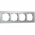 Рамка Werkel Aluminium четырехместная алюминий (a050953)