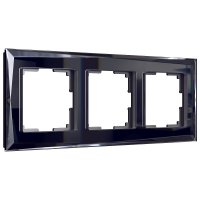 Рамка Werkel Diamant трехместная черная (a051446)