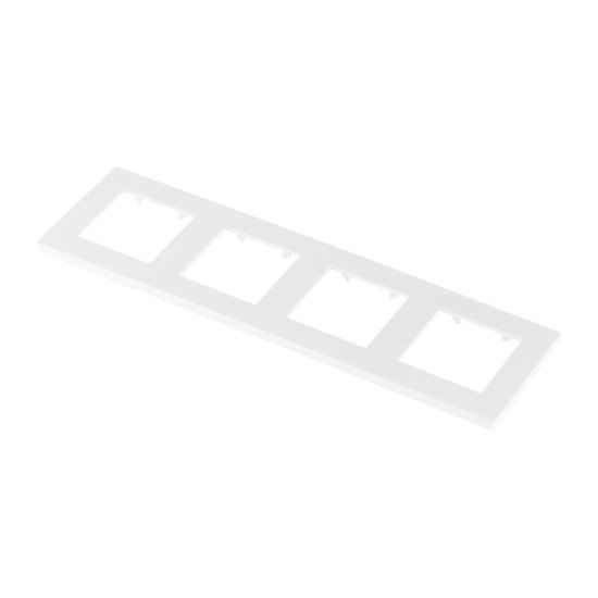 Рамка Simon 24 Harmonie четырехместная белая (2400640-030)