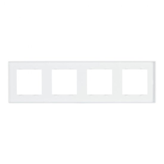Рамка Simon 24 Harmonie четырехместная белая (2400640-030)