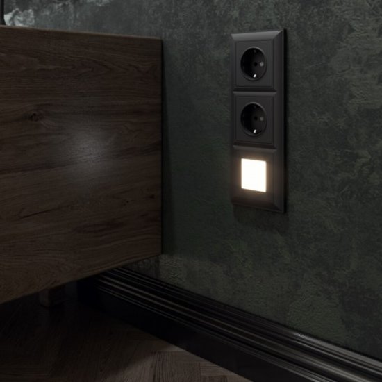 Рамка Werkel Fiore трехместная черная (a051026)