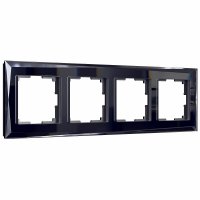 Рамка Werkel Diamant четырехместная черная (a051445)