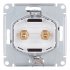 Розетка аудио Systeme Electric AtlasDesign встраиваемая карбон (ATN001087)