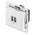 Розетка USB Legrand Valena встраиваемая белая 2хUSB-A (694370)