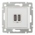 Розетка USB Legrand Valena встраиваемая белая 2хUSB-A (694370)