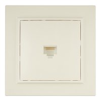 Розетка компьютерная EKF Минск встраиваемая бежевая RJ45 (ERK01-035-20)
