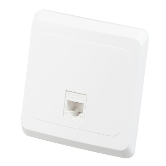 Розетка компьютерная Systeme Electric Этюд встраиваемая белая RJ45 (KOMC-001B)
