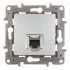 Розетка компьютерная Legrand Etika встраиваемая алюминий RJ45 (672441)