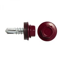 Кровельный саморез swfs 4.8х28 мм RAL-3005 250 шт.