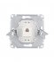 Розетка компьютерная Systeme Electric Glossa встраиваемая белая RJ45 (GSL000181K)