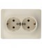 Розетка Systeme Electric Glossa встраиваемая бежевая (GSL000224)