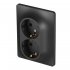 Розетка Systeme Electric Glossa встраиваемая антрацит (GSL000724)