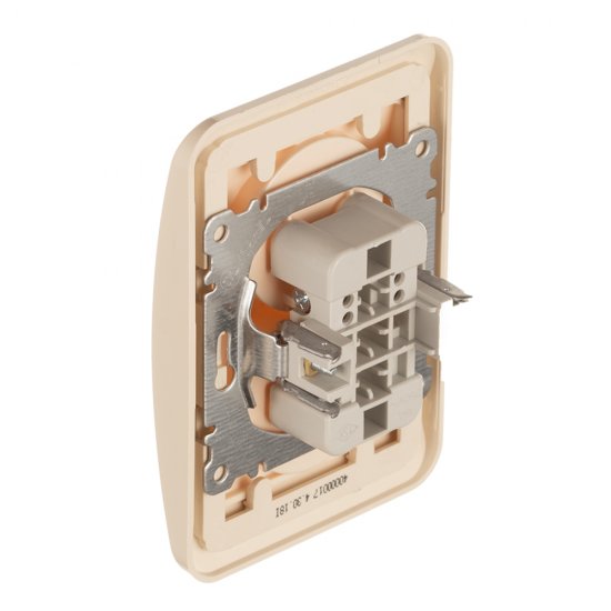 Розетка Makel Mimoza встраиваемая бежевая (25017)