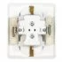 Розетка Systeme Electric Этюд встраиваемая белая со шторками (PC16-008B)