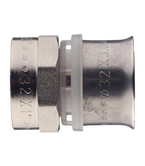 Соединитель прямой VALTEC (VTm.202.N.003206) 32(пресс) х 1 ВР(г)