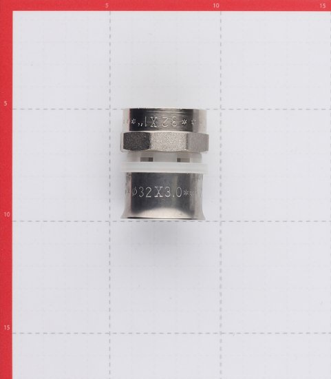 Соединитель прямой VALTEC (VTm.202.N.003206) 32(пресс) х 1 ВР(г)