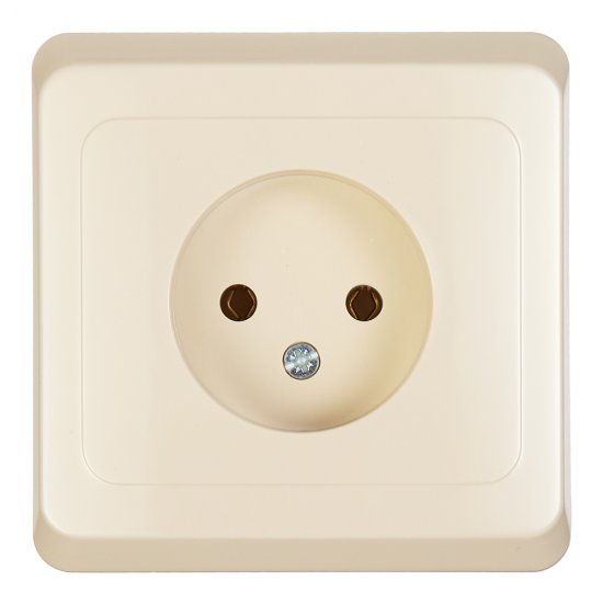 Розетка Systeme Electric Этюд встраиваемая бежевая (PC16-001K)