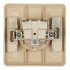 Розетка Systeme Electric Этюд встраиваемая бежевая (PC16-001K)