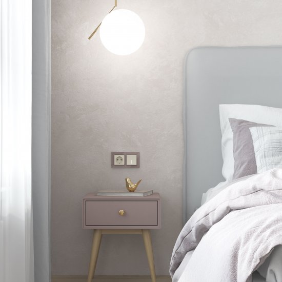 Розетка Werkel встраиваемая айвори со шторками (a059275)