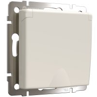 Розетка Werkel встраиваемая айвори со шторками с крышкой (a059276)